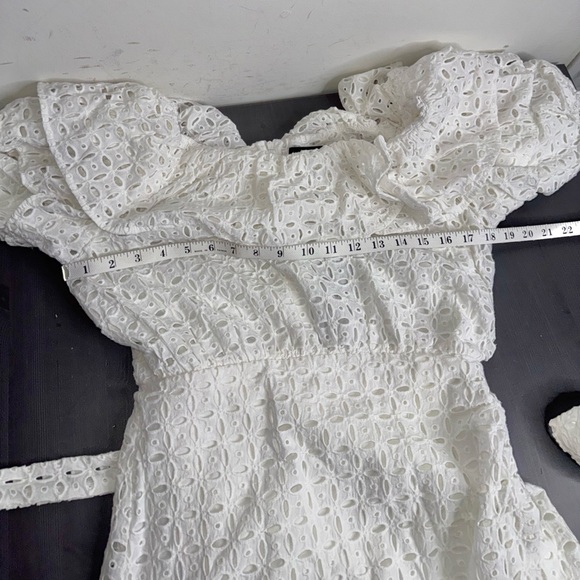 PAPER LONDON Gaga Frill Cotton Dress NWT - Picture 10 of 12